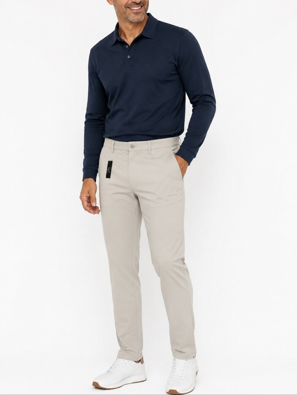 J Crew Tech Pant Mens 36x30 Khaki Straight Fit Five Pocket Chino Performance NWT